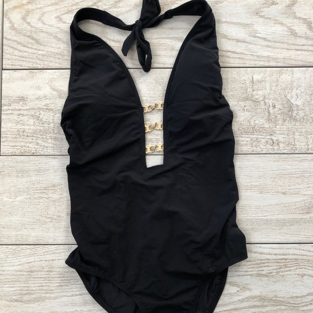 NWT Tory Burch Size Medium Gemini Link Swimsuit